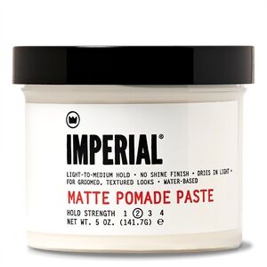 NEW Imperial Barber Products Matte Pomade Paste Hold Strength 2 Water Based 5oz